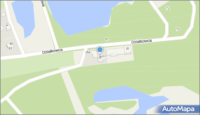 Januszkowice, Działkowca, 16, mapa Januszkowice