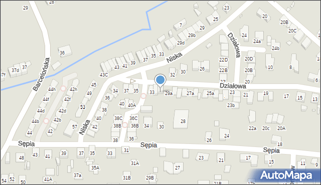 Katowice, Działowa, 31, mapa Katowic