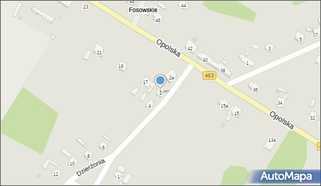 Kolonowskie, Dzierżonia, 2, mapa Kolonowskie