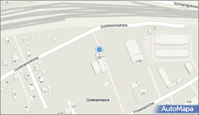 Kraków, Dziekanowicka, 8a, mapa Krakowa
