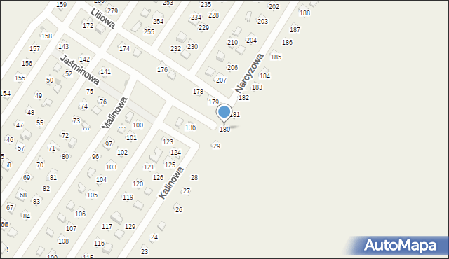 Lgiń, Działki, 180, mapa Lgiń