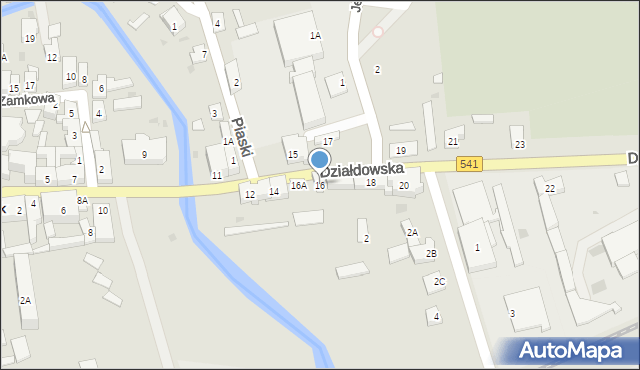 Lidzbark, Działdowska, 16, mapa Lidzbark