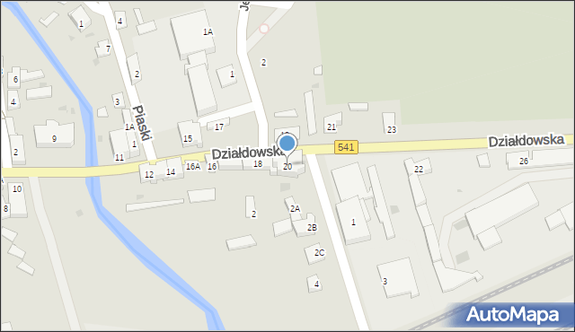 Lidzbark, Działdowska, 20, mapa Lidzbark