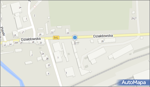 Lidzbark, Działdowska, 22, mapa Lidzbark