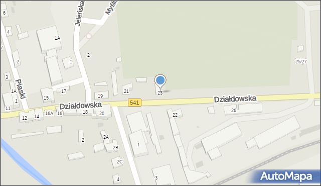 Lidzbark, Działdowska, 23, mapa Lidzbark