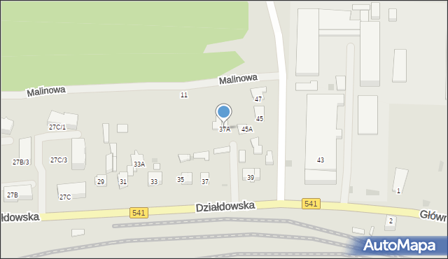 Lidzbark, Działdowska, 37A, mapa Lidzbark