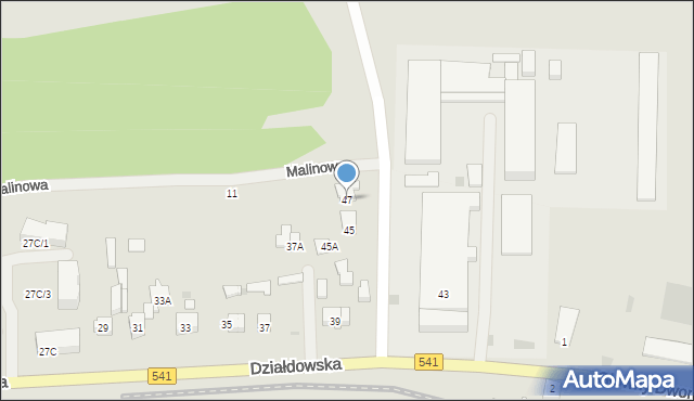 Lidzbark, Działdowska, 47, mapa Lidzbark