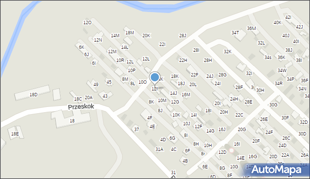 Lublin, Dzierżawna, 12I, mapa Lublina