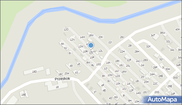 Lublin, Dzierżawna, 12L, mapa Lublina