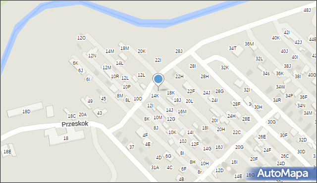 Lublin, Dzierżawna, 16O, mapa Lublina