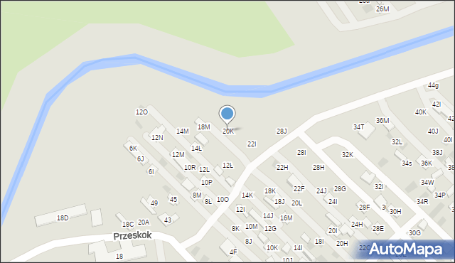 Lublin, Dzierżawna, 20K, mapa Lublina