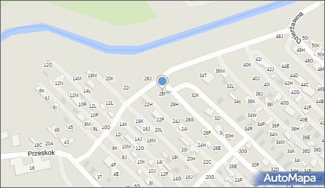 Lublin, Dzierżawna, 28I, mapa Lublina