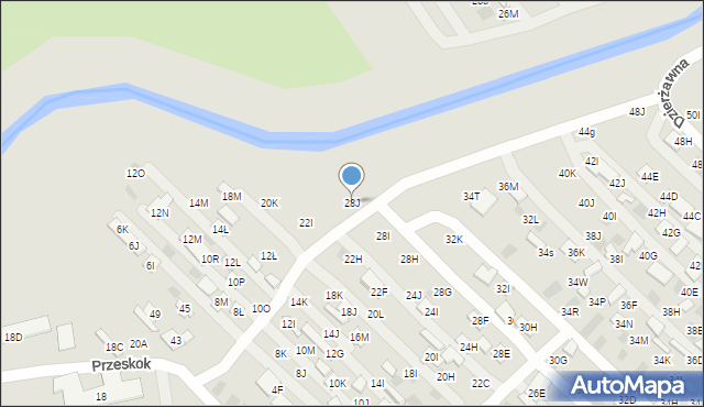 Lublin, Dzierżawna, 28J, mapa Lublina