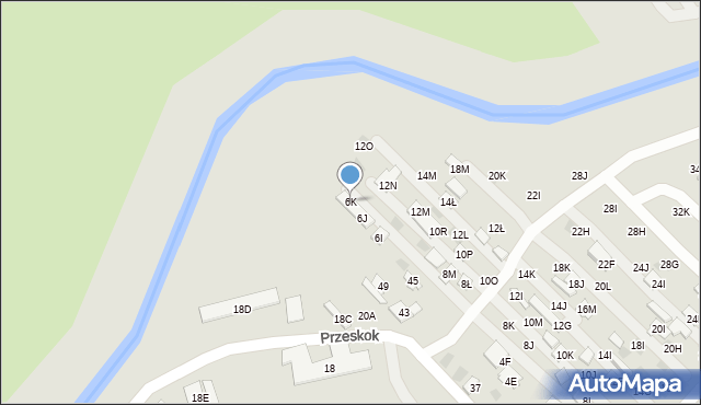 Lublin, Dzierżawna, 6K, mapa Lublina