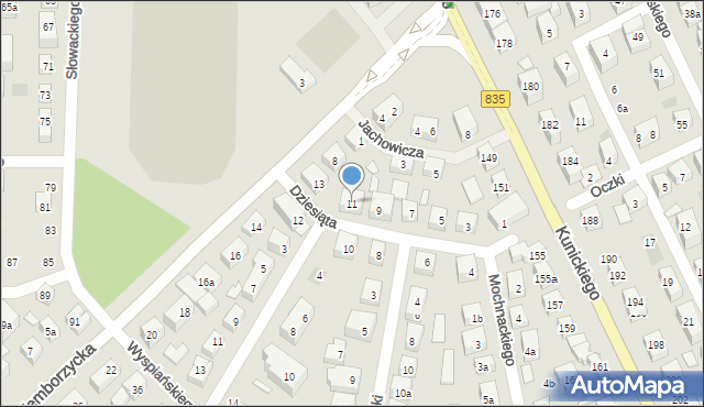 Lublin, Dziesiąta, 11, mapa Lublina