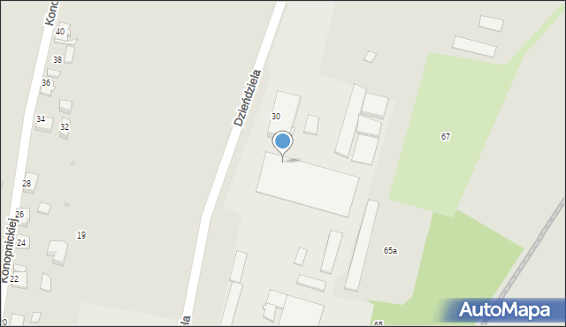 Mikołów, Dzieńdziela Mieczysława, 30, mapa Mikołów