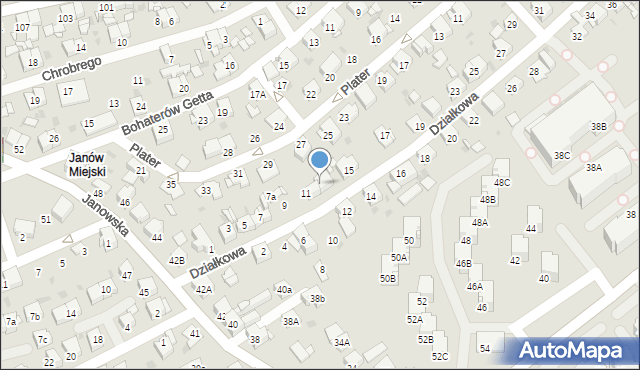 Mysłowice, Działkowa, 13, mapa Mysłowice