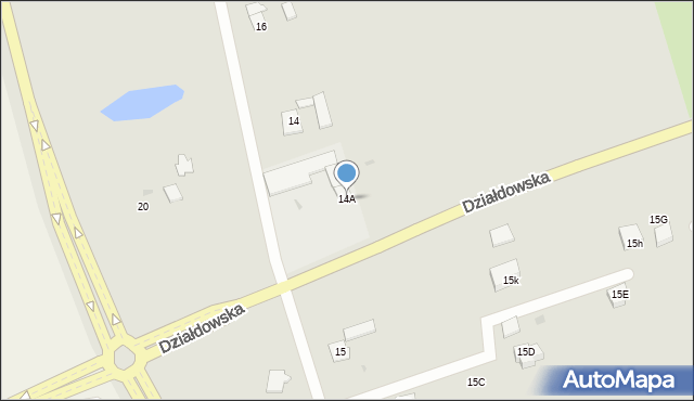 Nidzica, Działdowska, 14A, mapa Nidzica