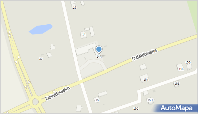 Nidzica, Działdowska, 14A, mapa Nidzica