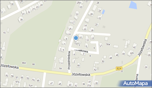 Opole Lubelskie, Działkowa, 1, mapa Opole Lubelskie