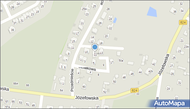 Opole Lubelskie, Działkowa, 11, mapa Opole Lubelskie