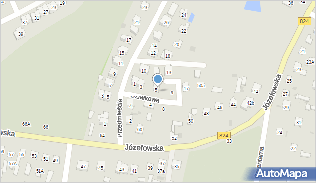 Opole Lubelskie, Działkowa, 7, mapa Opole Lubelskie