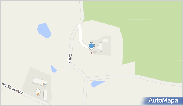 Piekło Górne, Dzika, 1, mapa Piekło Górne