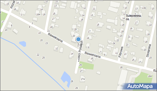 Piotrków Trybunalski, Dzieci Polskich, 22, mapa Piotrków Trybunalski