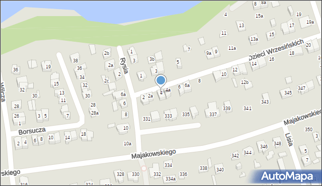 Poznań, Dzieci Wrzesińskich, 4, mapa Poznania