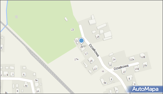 Rokietnica, Działkowa, 19, mapa Rokietnica