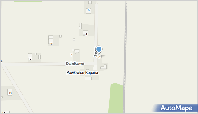 Stefanówka, Działkowa, 2, mapa Stefanówka