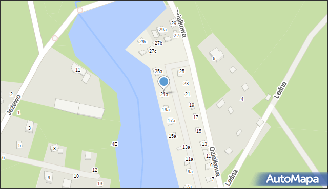 Szczawin, Działkowa, 21a, mapa Szczawin