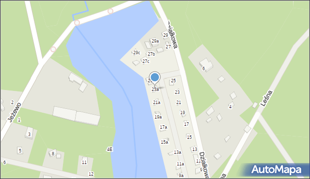 Szczawin, Działkowa, 23a, mapa Szczawin