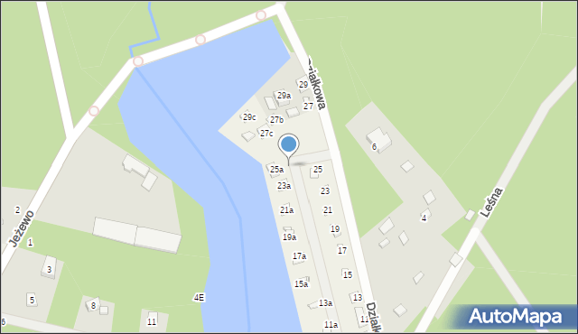 Szczawin, Działkowa, 25a, mapa Szczawin