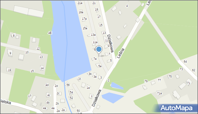 Szczawin, Działkowa, 7a, mapa Szczawin