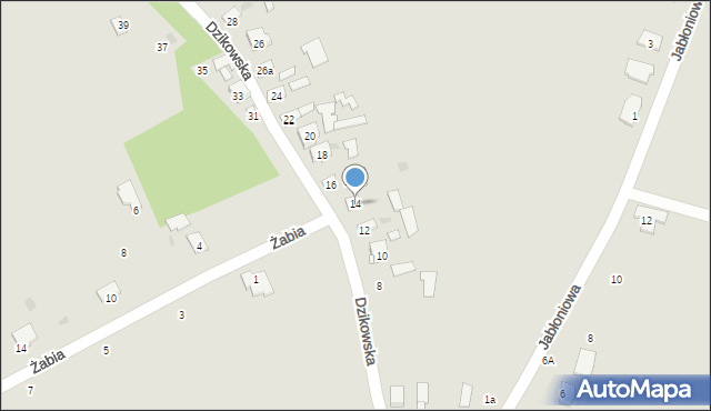 Tarnobrzeg, Dzikowska, 14, mapa Tarnobrzegu