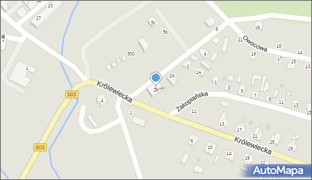 Tolkmicko, Dzika, 2b, mapa Tolkmicko