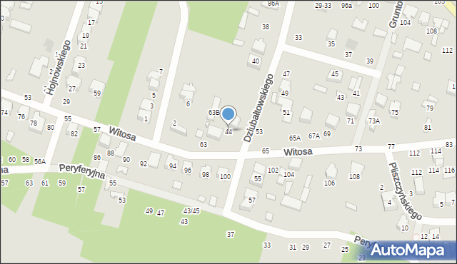 Tomaszów Mazowiecki, Dziubałtowskiego Seweryna, prof., 44, mapa Tomaszów Mazowiecki