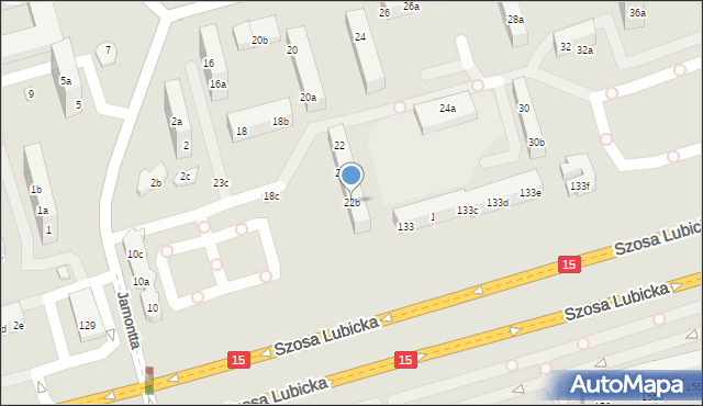 Toruń, Dziewulskiego Władysława, 22b, mapa Torunia