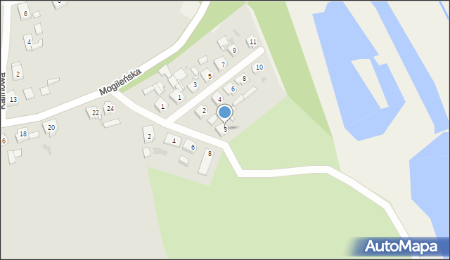 Trzemeszno, Działkowa, 3, mapa Trzemeszno