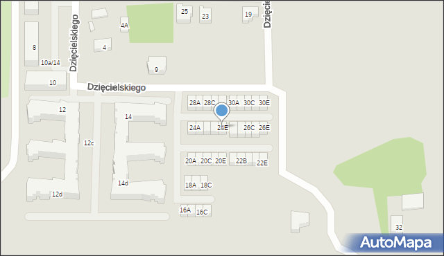 Wejherowo, Dzięcielskiego Kazimierza, 24E, mapa Wejherowo