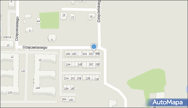 Wejherowo, Dzięcielskiego Kazimierza, 30D, mapa Wejherowo