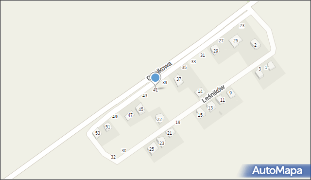 Wierzonka, Działkowa, 41, mapa Wierzonka