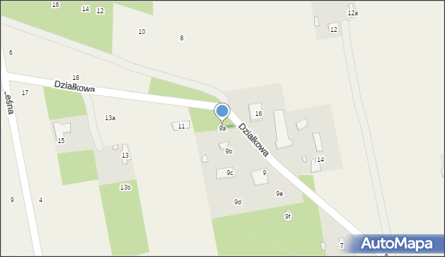 Wola Prażmowska, Działkowa, 9a, mapa Wola Prażmowska