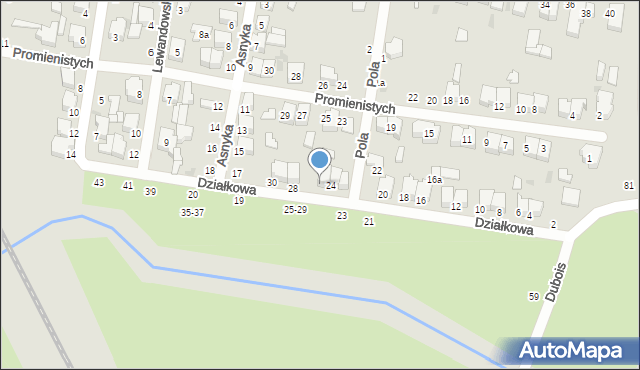 Zgierz, Działkowa, 26, mapa Zgierz