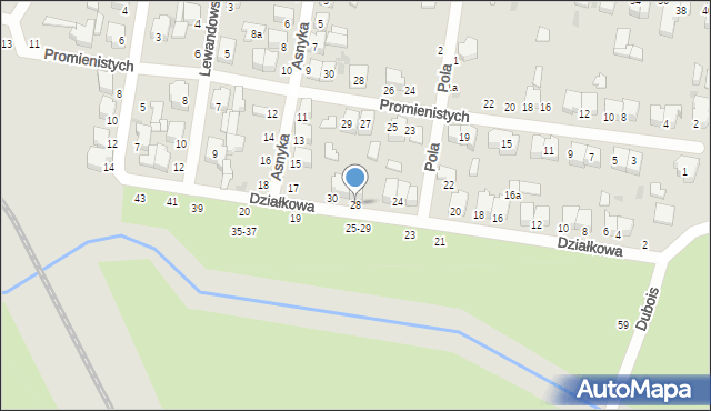 Zgierz, Działkowa, 28, mapa Zgierz