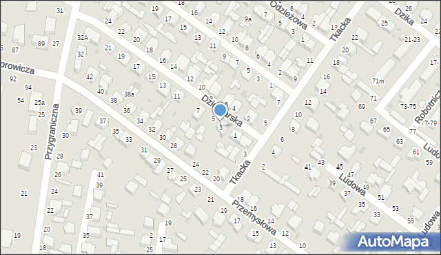 Zgierz, Dziewiarska, 3, mapa Zgierz