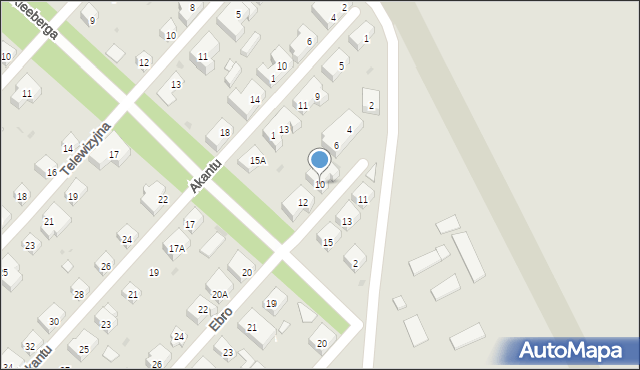 Warszawa, Ebro, 10, mapa Warszawy