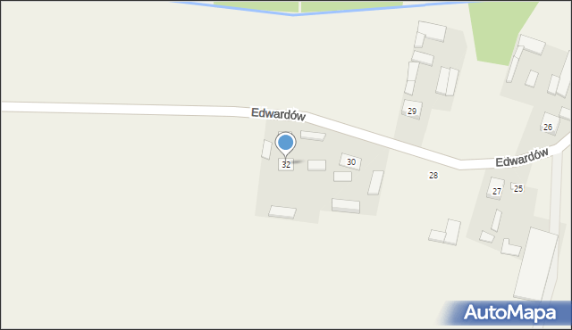 Edwardów, Edwardów, 32, mapa Edwardów