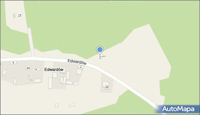 Edwardów, Edwardów, 1, mapa Edwardów